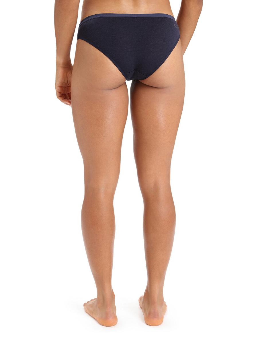 Sous Vêtement Icebreaker Merino Siren Bikini Briefs Femme Bleu Marine | FR 1721AHKP